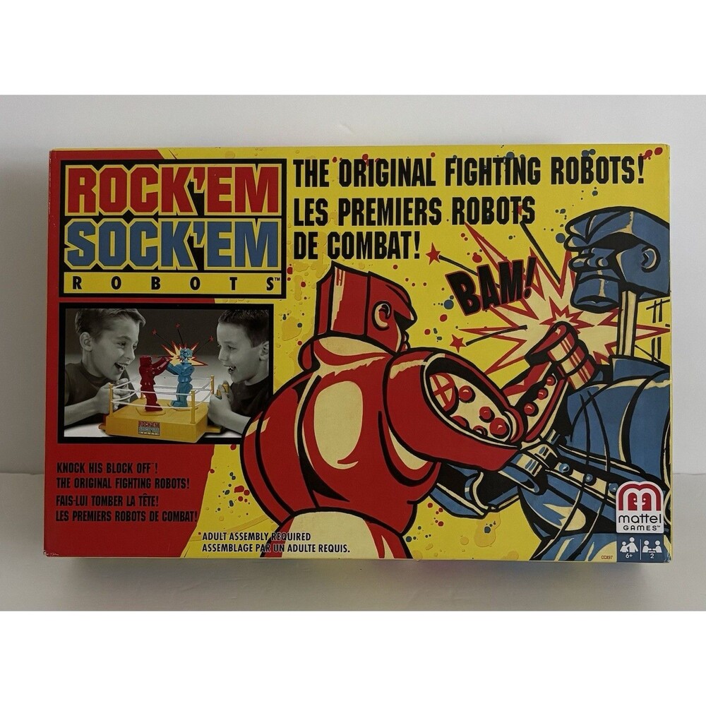 New Rock 'em Sock 'em Robots Game (2014) - Fighting Robots Boxing Table Game